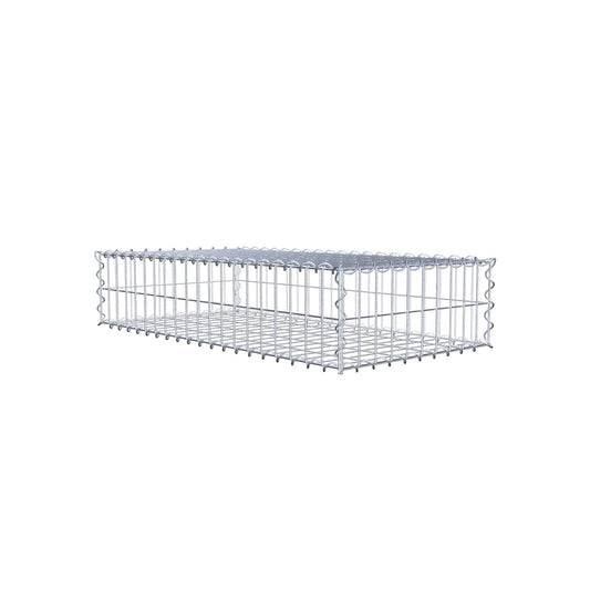 Gabion 100 cm x 20 cm x 50 cm (L x H x D), maskstorlek 5 cm x 10 cm, spiral