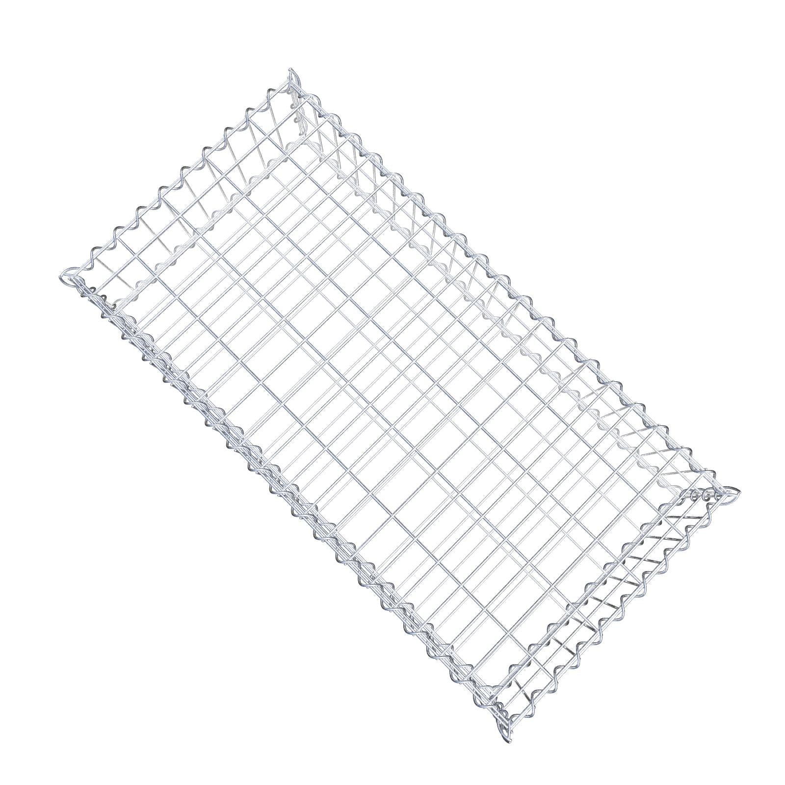 Gavión 100 cm x 20 cm x 50 cm (largo x alto x fondo), malla 5 cm x 10 cm, en espiral