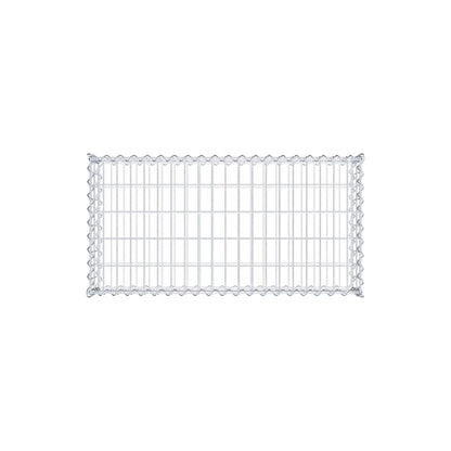 Gabbione 100 cm x 20 cm x 50 cm (L x H x P), maglia 5 cm x 10 cm, spirale