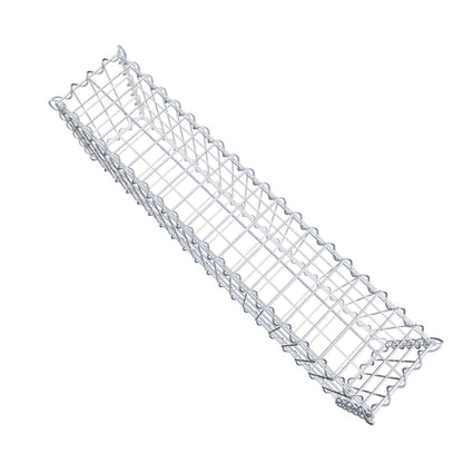 Gabion 100 cm x 30 cm x 20 cm (L x H x D), maskestørrelse 5 cm x 10 cm, spiral