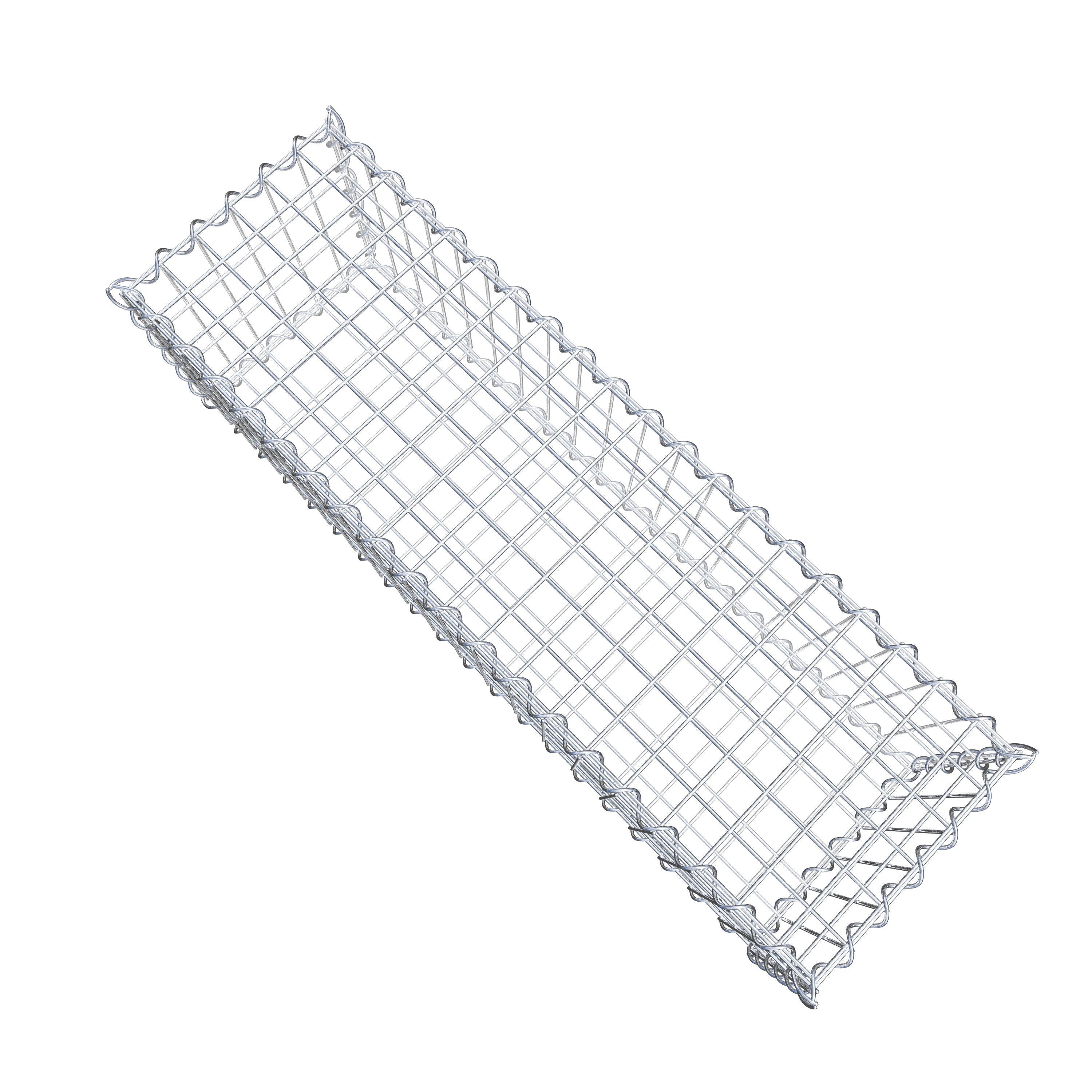 Gabione 100 cm x 30 cm x 30 cm (L x H x T), Maschenweite 5 cm x 10 cm, Spirale