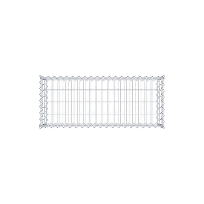 Schanskorf 100 cm x 30 cm x 40 cm (L x H x D), maaswijdte 5 cm x 10 cm, spiraalvormig