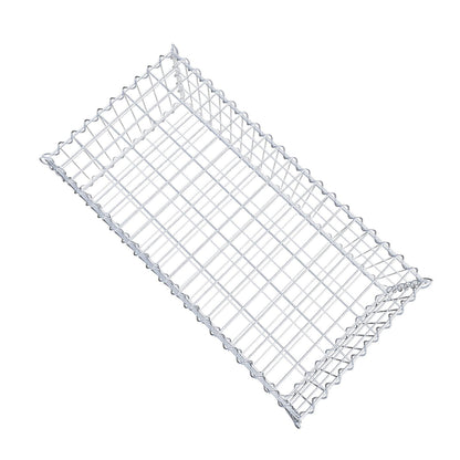 Gabion 100 cm x 30 cm x 50 cm (L x H x D), maskstorlek 5 cm x 10 cm, spiral