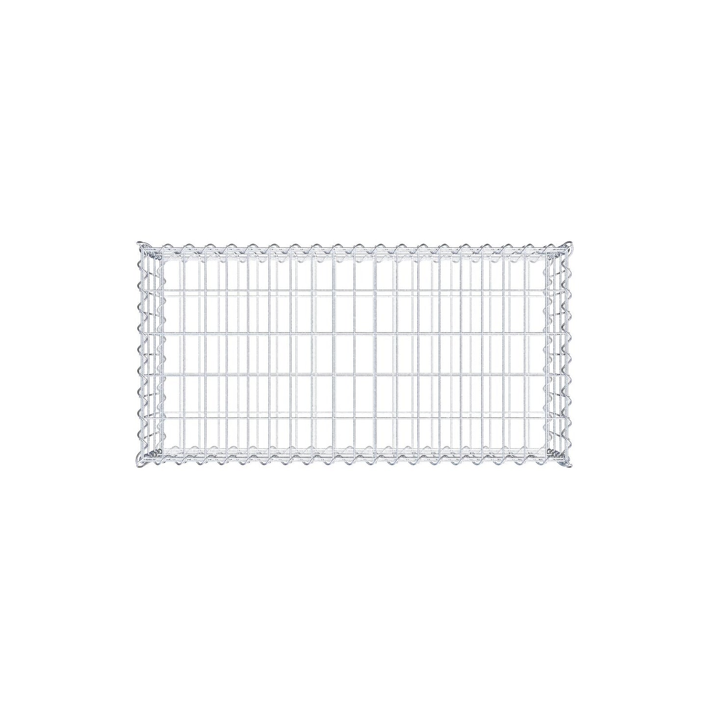 Gabion 100 cm x 30 cm x 50 cm (L x H x D), maskstorlek 5 cm x 10 cm, spiral