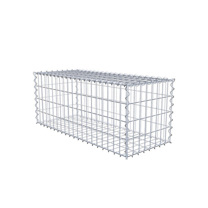 Gabion 100 cm x 40 cm x 40 cm (L x H x D), mesh size 5 cm x 10 cm, spiral