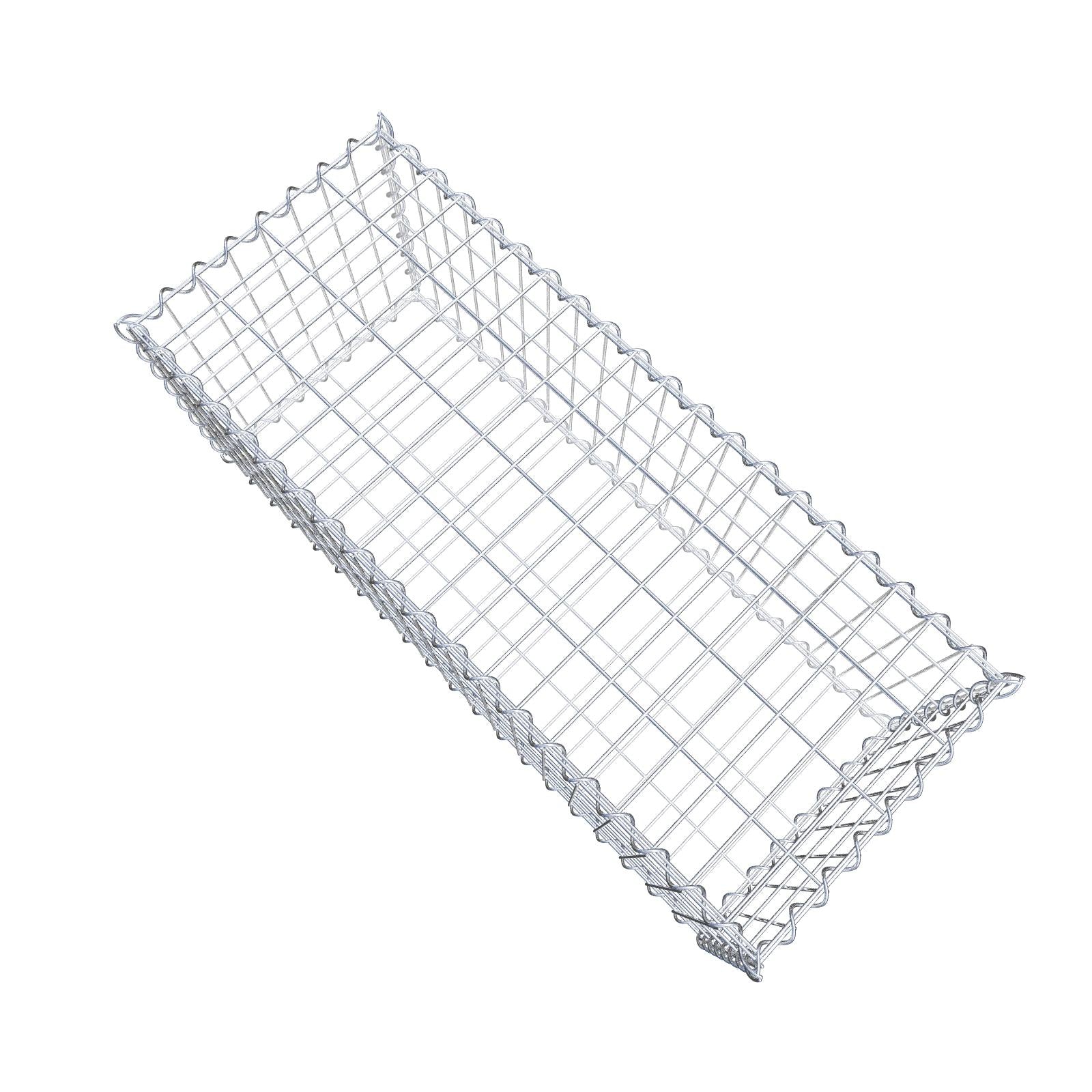 Gabion 100 cm x 40 cm x 40 cm (L x H x D), maskestørrelse 5 cm x 10 cm, spiral