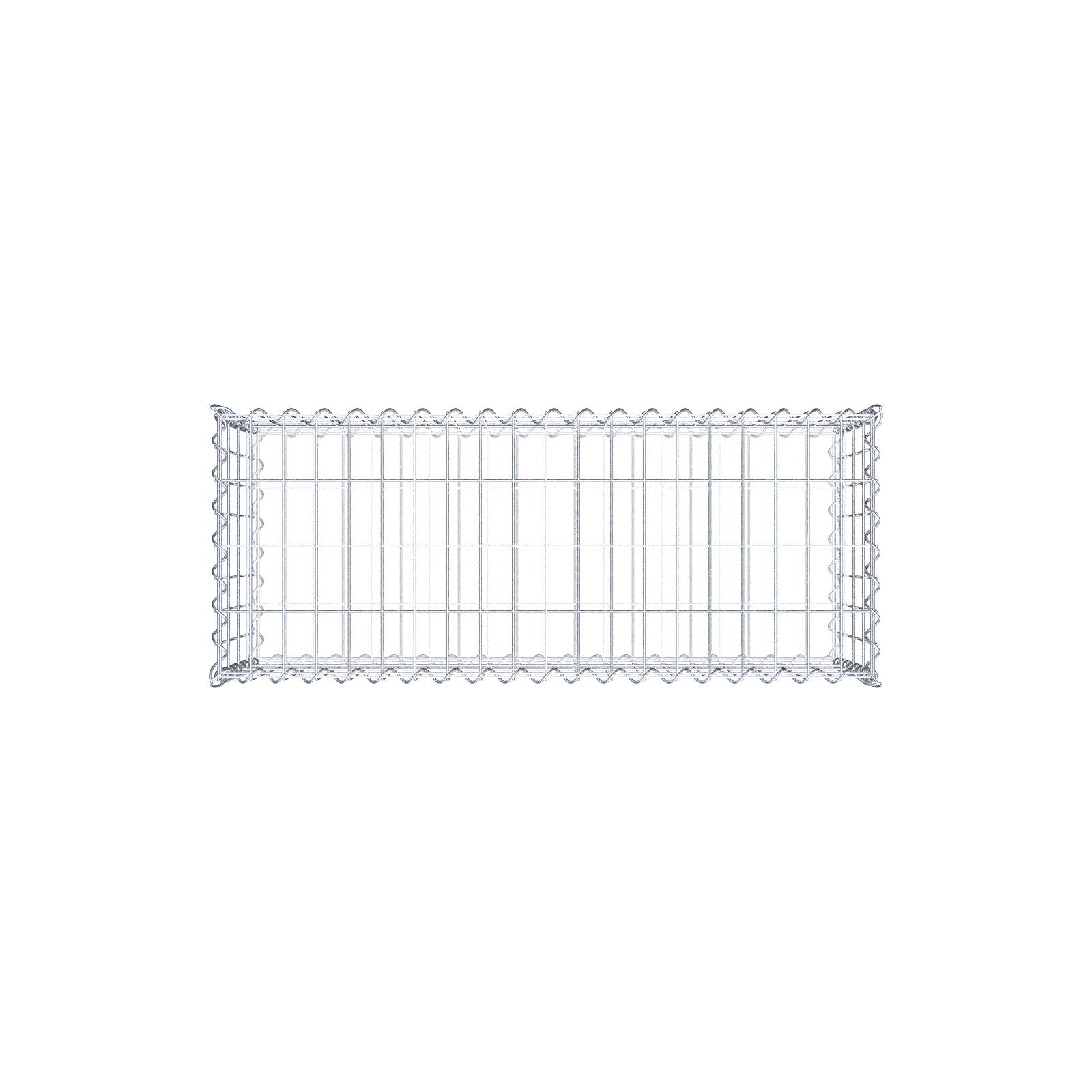 Gabion 100 cm x 40 cm x 40 cm (L x H x D), maskestørrelse 5 cm x 10 cm, spiral