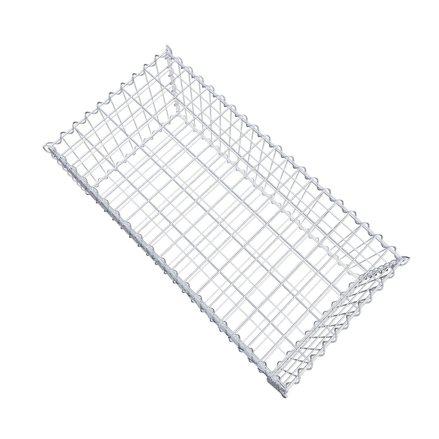 Gabion 100 cm x 40 cm x 50 cm (L x H x D), maskstorlek 5 cm x 10 cm, spiral