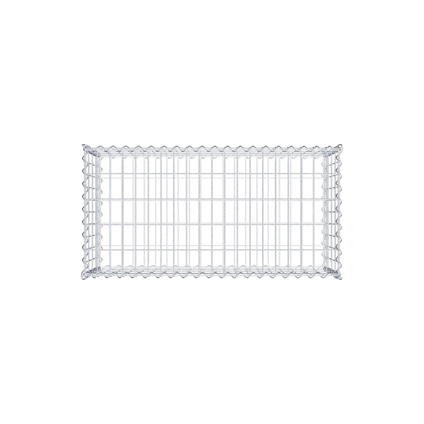 Gabion 100 cm x 40 cm x 50 cm (L x H x D), maskstorlek 5 cm x 10 cm, spiral