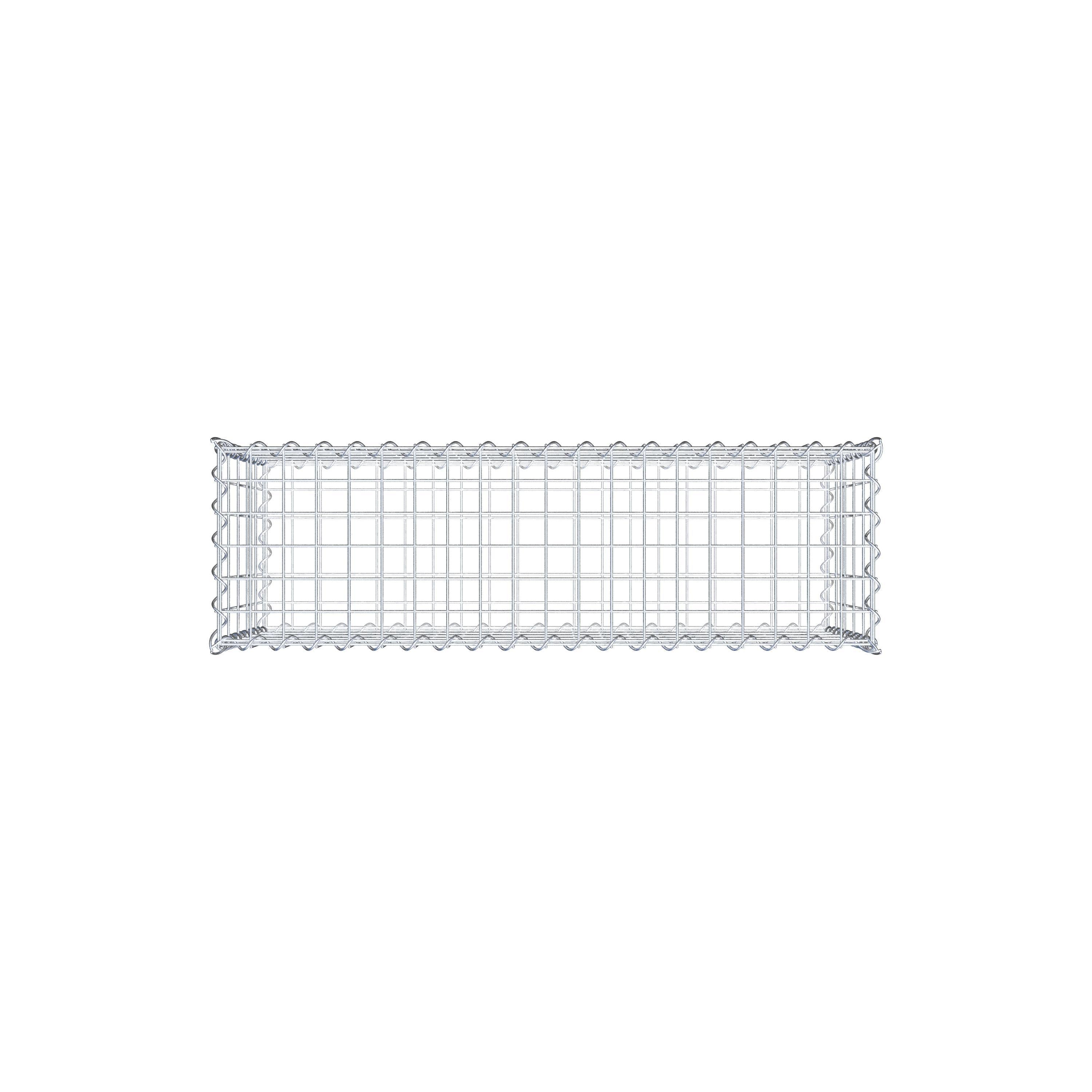 Gabion 100 cm x 50 cm x 30 cm (L x H x D), maskestørrelse 5 cm x 10 cm, spiral