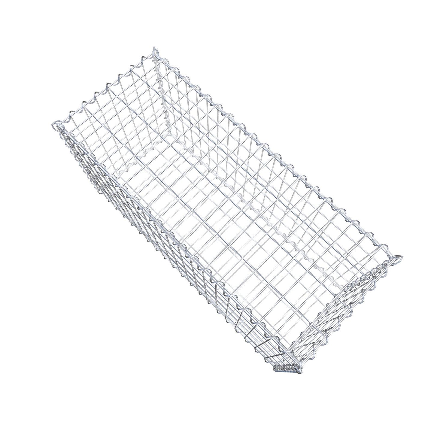 Gabione 100 cm x 50 cm x 40 cm (L x H x T), Maschenweite 5 cm x 10 cm, Spirale