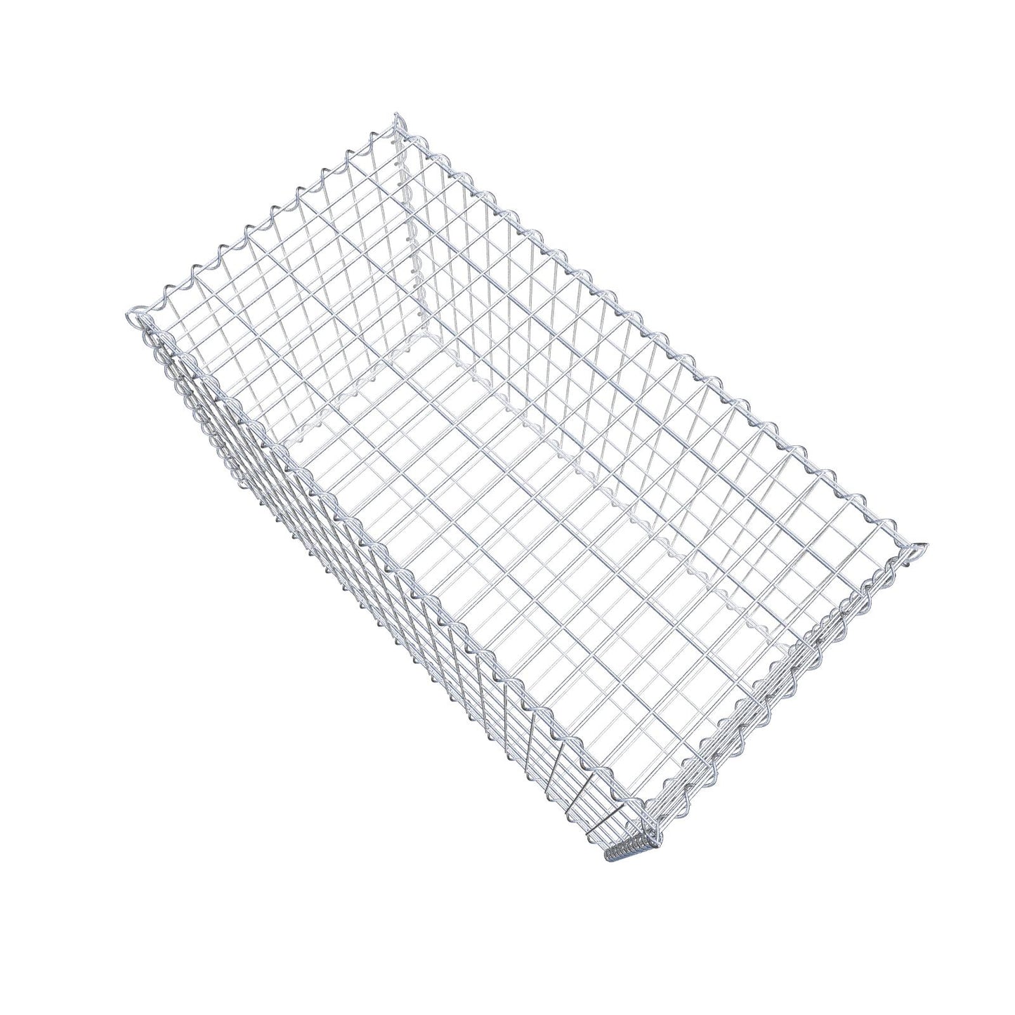 Gabion 100 cm x 60 cm x 50 cm (L x H x D), maskestørrelse 5 cm x 10 cm, spiral