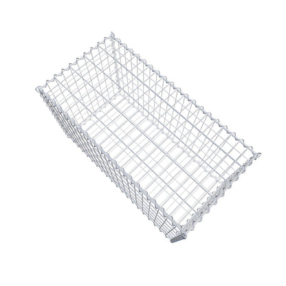 Gabion 100 cm x 60 cm x 50 cm (L x H x D), maskestørrelse 5 cm x 10 cm, spiral