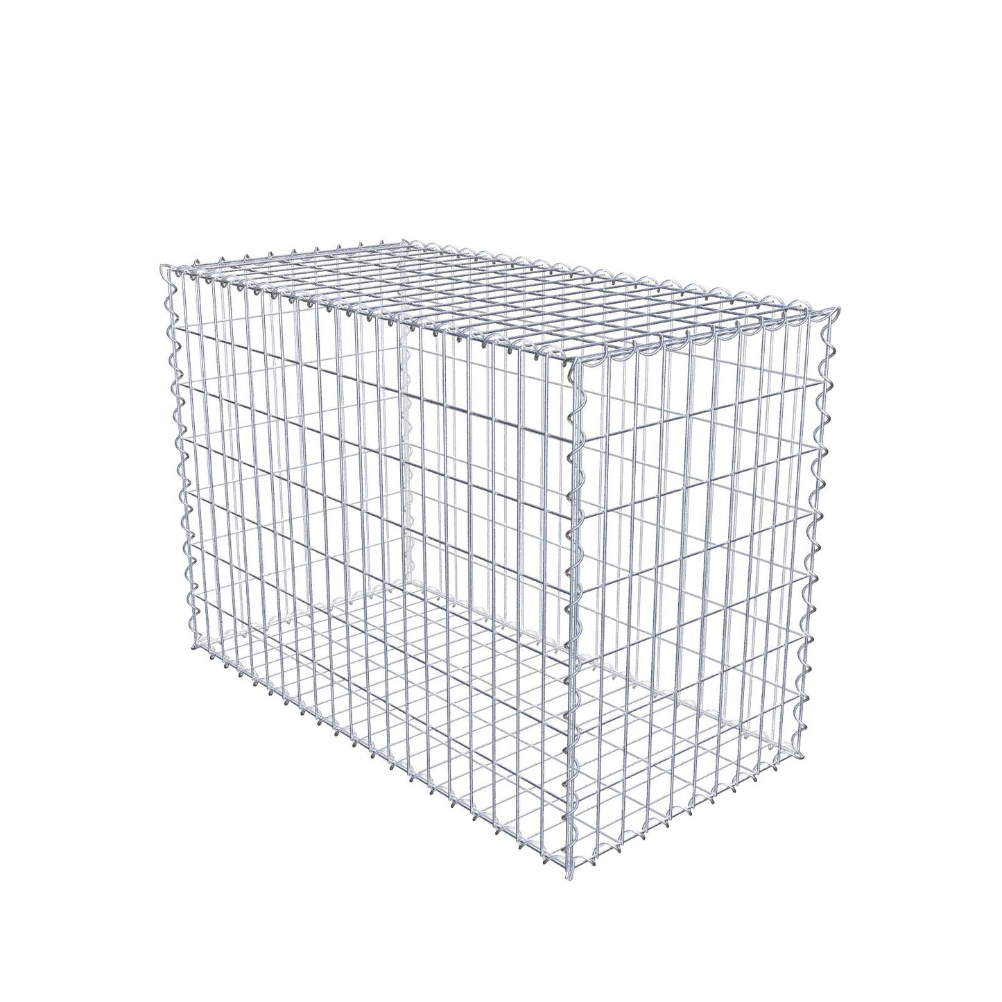 Gabion 100 cm x 70 cm x 50 cm (L x H x D), mesh size 5 cm x 10 cm, spiral