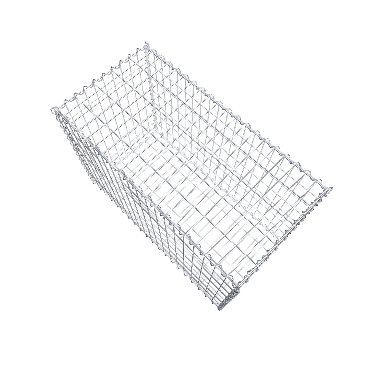 Gabion 100 cm x 70 cm x 50 cm (L x H x D), mesh size 5 cm x 10 cm, spiral