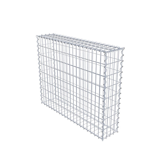 Gabion 100 cm x 80 cm x 20 cm (L x H x D), maskestørrelse 5 cm x 10 cm, spiral