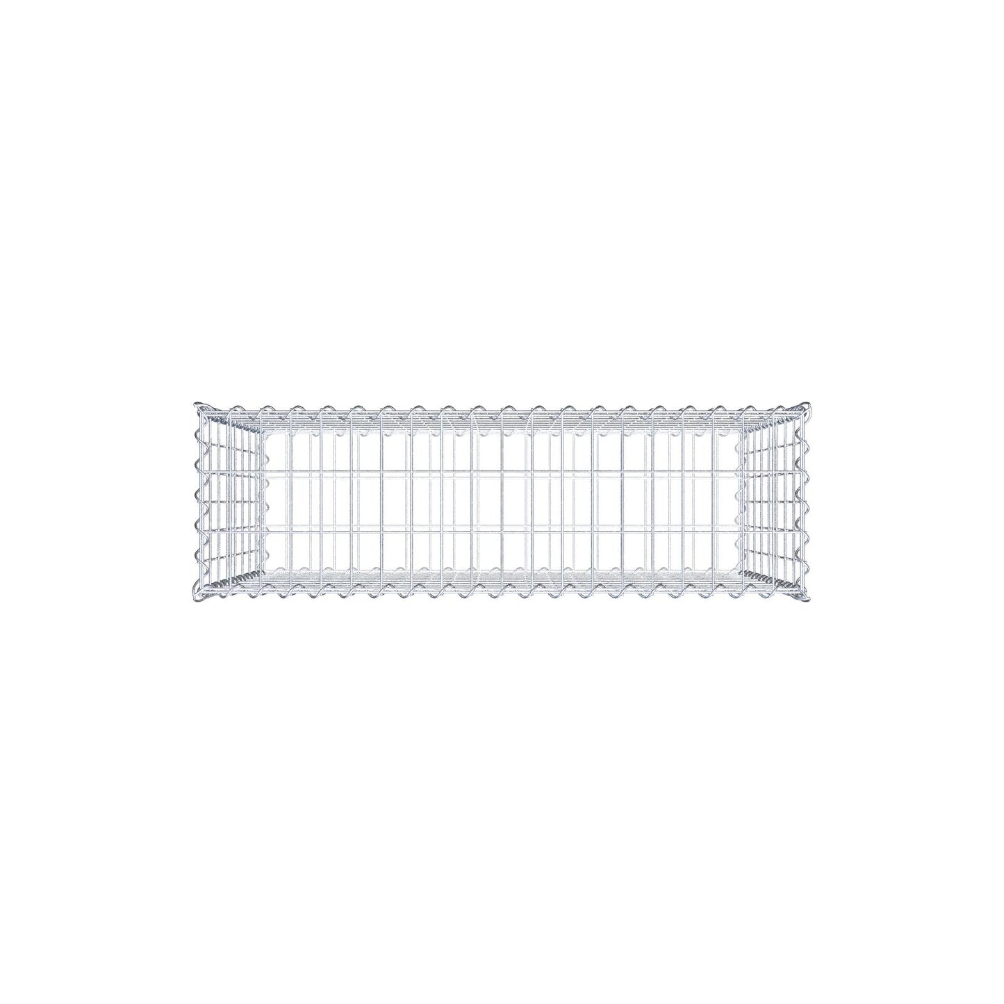 Gabion 100 cm x 80 cm x 30 cm (L x H x D), mesh size 5 cm x 10 cm, spiral