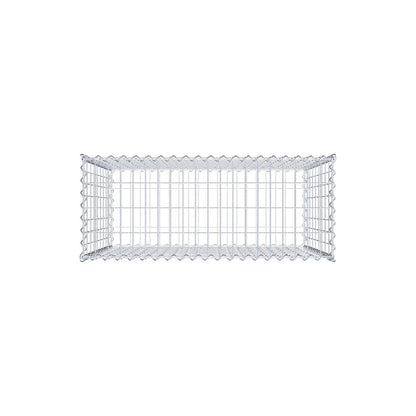 Gabion 100 cm x 90 cm x 40 cm (L x H x D), mesh size 5 cm x 10 cm, spiral