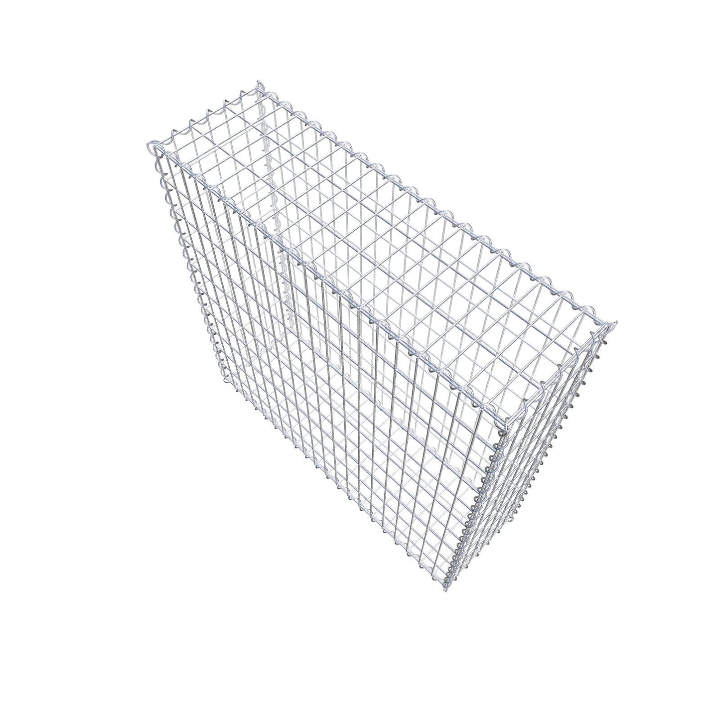 Gabion 100 cm x 100 cm x 30 cm (L x H x D), maskstorlek 5 cm x 10 cm, spiral