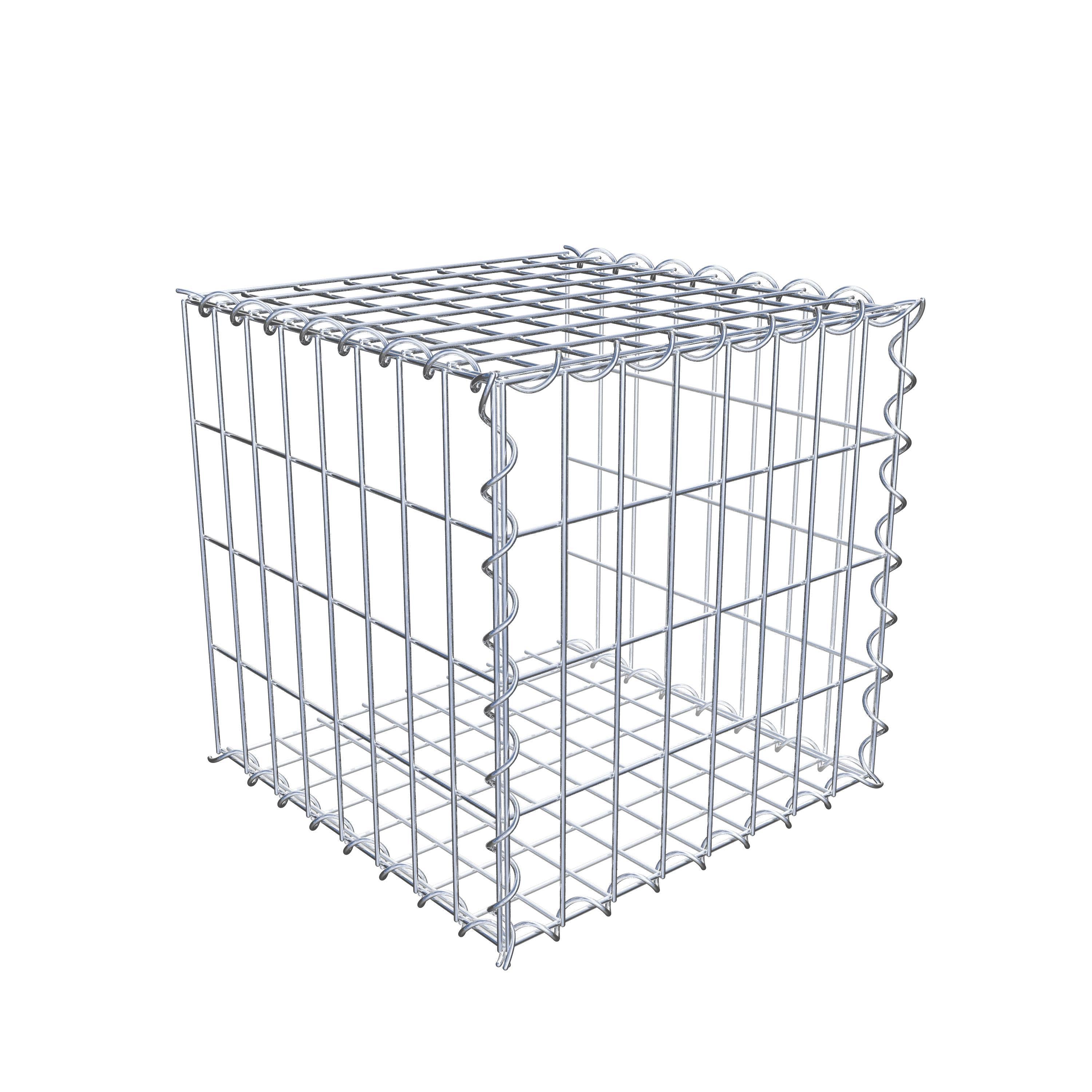 Grown-on gabion type 2 40 cm x 40 cm x 40 cm (L x H x D), mesh size 5 cm x 10 cm, spiral