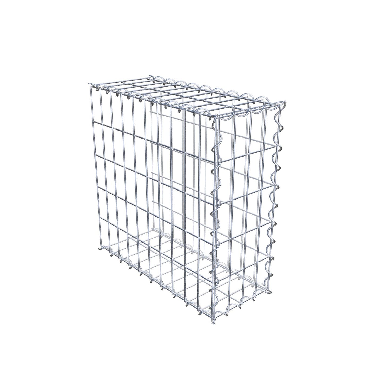 Gabbione aggiuntivo tipo 2 50 cm x 50 cm x 20 cm (L x H x P), dimensione maglia 5 cm x 10 cm, a spirale