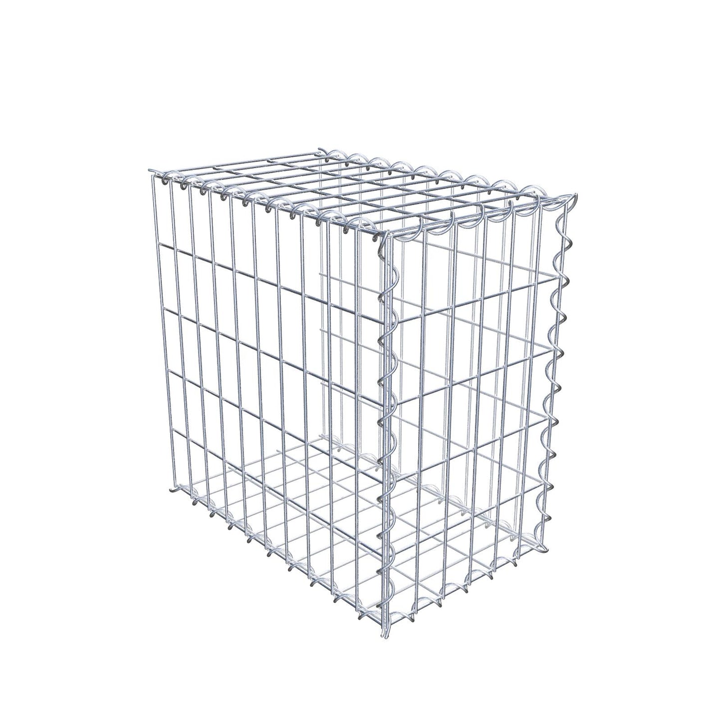 Opvokset gabion type 2 50 cm x 50 cm x 30 cm (L x H x D), maskestørrelse 5 cm x 10 cm, spiral