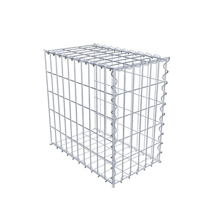 Opvokset gabion type 2 50 cm x 50 cm x 30 cm (L x H x D), maskestørrelse 5 cm x 10 cm, spiral