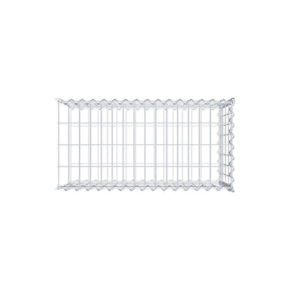 Gabion rapporté type 2 80 cm x 40 cm x 40 cm (L x H x P), mailles 5 cm x 10 cm, spirale