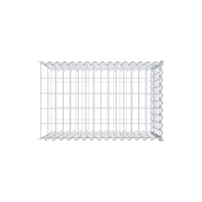 Gabion rapporté type 2 80 cm x 50 cm x 50 cm (L x H x P), mailles 5 cm x 10 cm, spirale