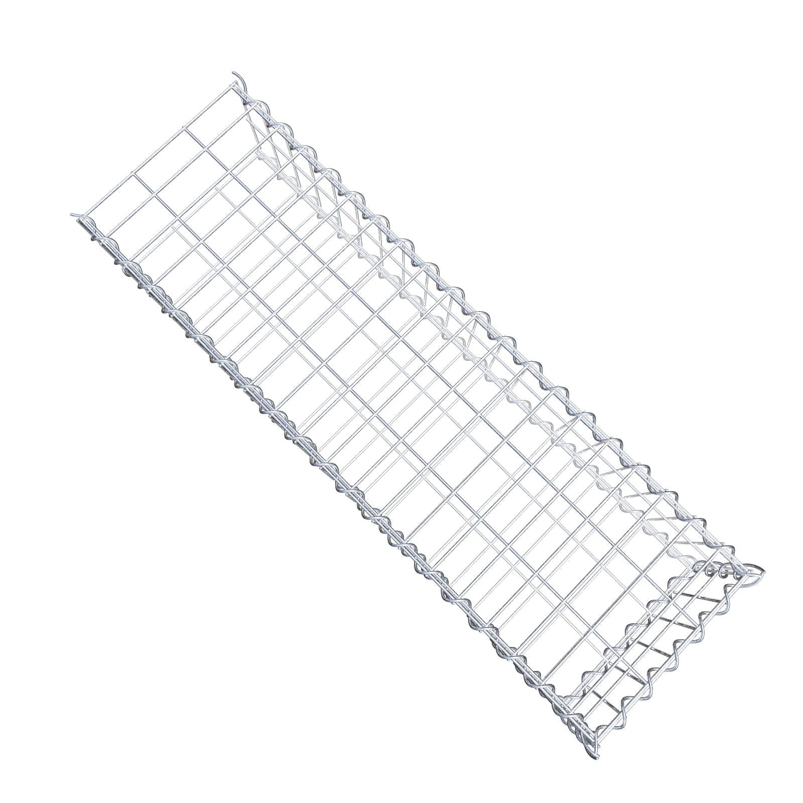 Gavión complementario tipo 2 100 cm x 20 cm x 30 cm (L x A x P), malla 5 cm x 10 cm, espiral