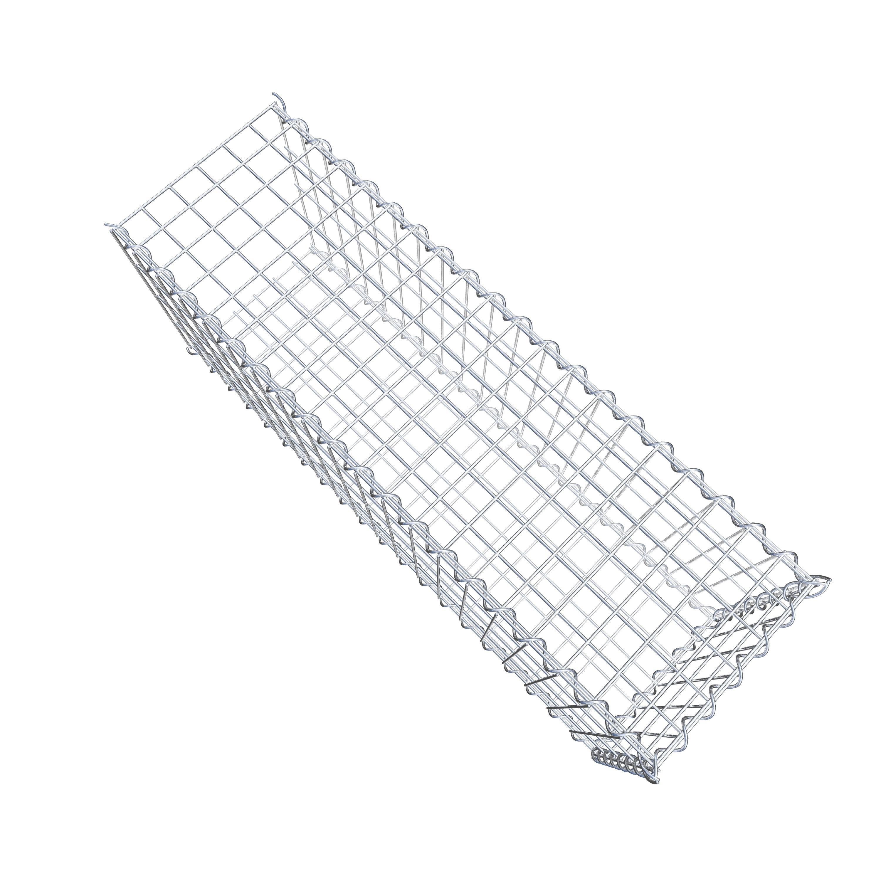 Gabião tipo 2 100 cm x 40 cm x 30 cm (C x A x P), malhagem 5 cm x 10 cm, espiral