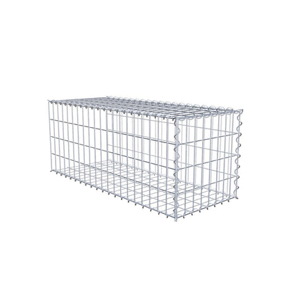 Grown-on gabion type 2 100 cm x 40 cm x 40 cm (L x H x D), mesh size 5 cm x 10 cm, spiral