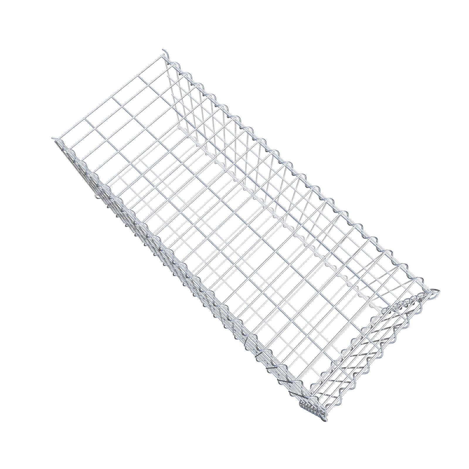 Grown-on gabion type 2 100 cm x 40 cm x 40 cm (L x H x D), mesh size 5 cm x 10 cm, spiral