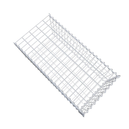 Gabion rapporté type 2 100 cm x 40 cm x 50 cm (L x H x P), mailles 5 cm x 10 cm, spirale