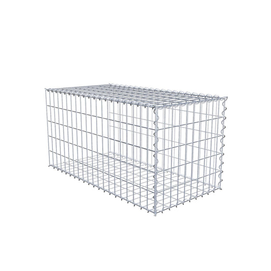 Grown-on gabion type 2 100 cm x 50 cm x 50 cm (L x H x D), mesh size 5 cm x 10 cm, spiral