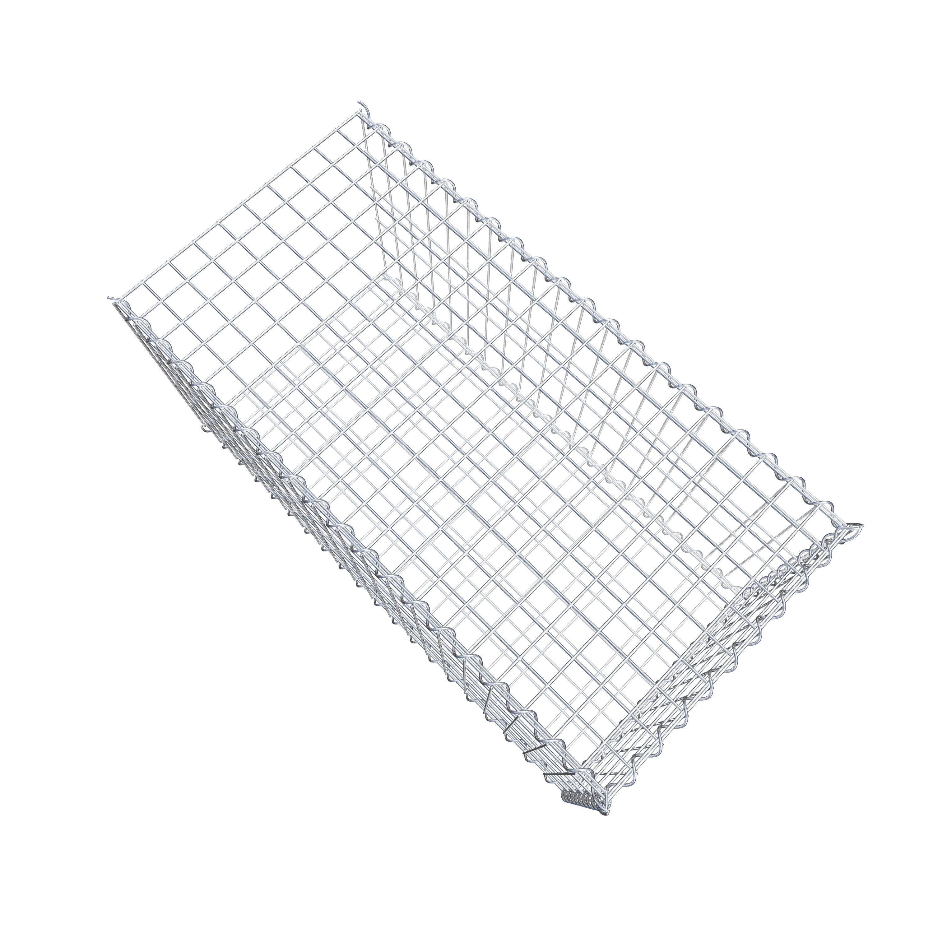 Grown-on gabion type 2 100 cm x 50 cm x 50 cm (L x H x D), mesh size 5 cm x 10 cm, spiral