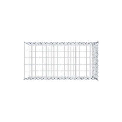 Gabion rapporté type 2 100 cm x 50 cm x 50 cm (L x H x P), mailles 5 cm x 10 cm, spirale