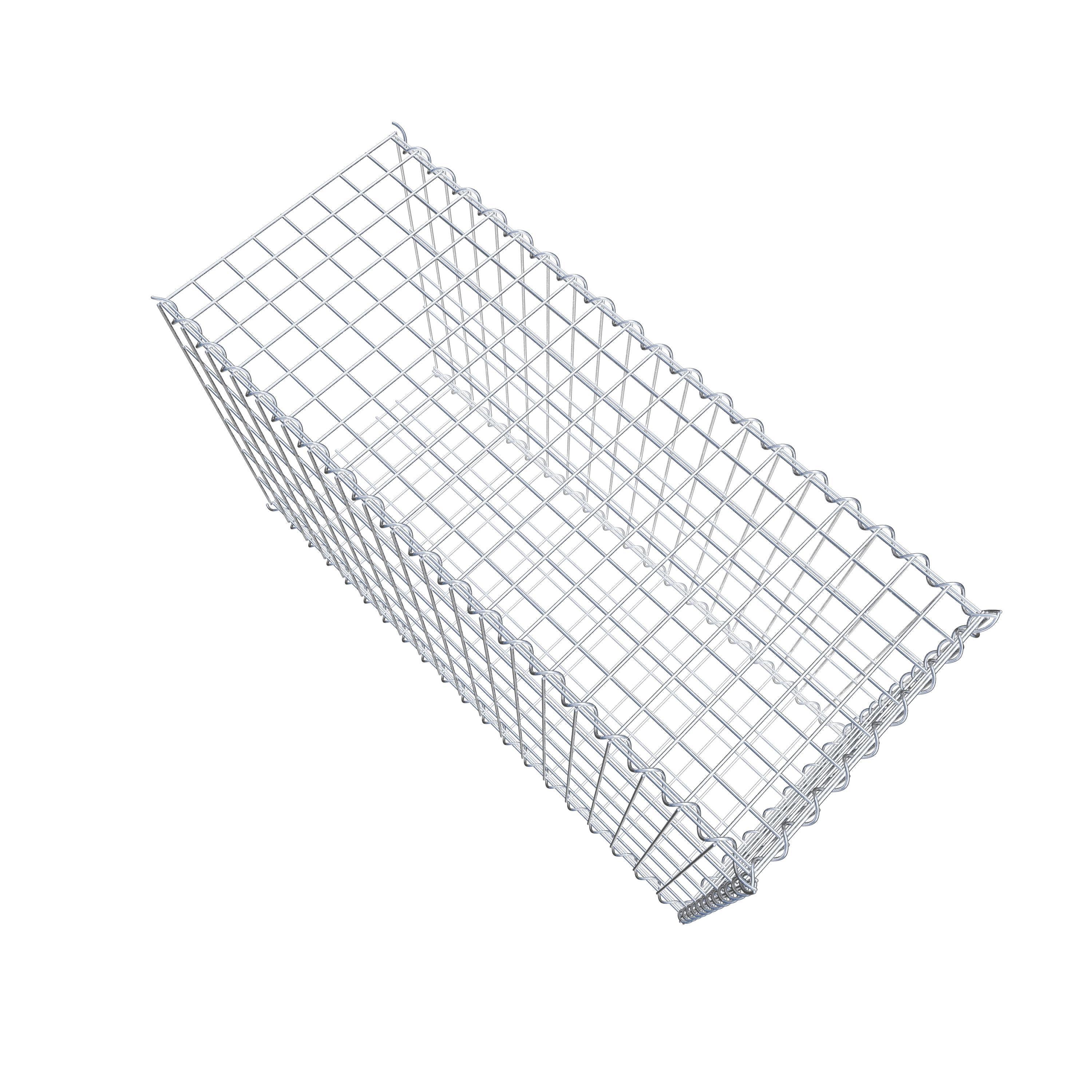 Grown-on gabion type 2 100 cm x 60 cm x 40 cm (L x H x D), mesh size 5 cm x 10 cm, spiral