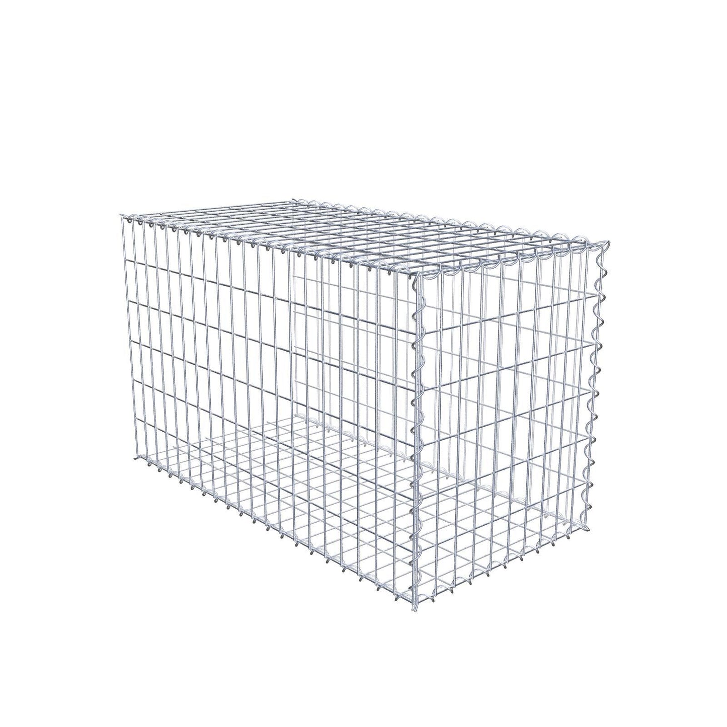 Extra gabion typ 2 100 cm x 60 cm x 50 cm (L x H x D), maskstorlek 5 cm x 10 cm, spiral