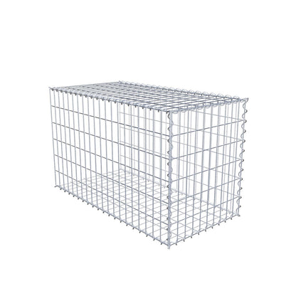 Extra gabion typ 2 100 cm x 60 cm x 50 cm (L x H x D), maskstorlek 5 cm x 10 cm, spiral