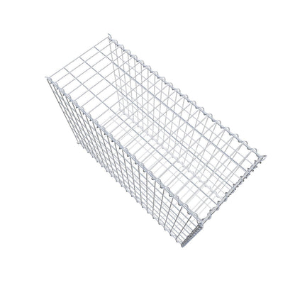 Opvokset gabion type 2 100 cm x 70 cm x 40 cm (L x H x D), maskestørrelse 5 cm x 10 cm, spiral