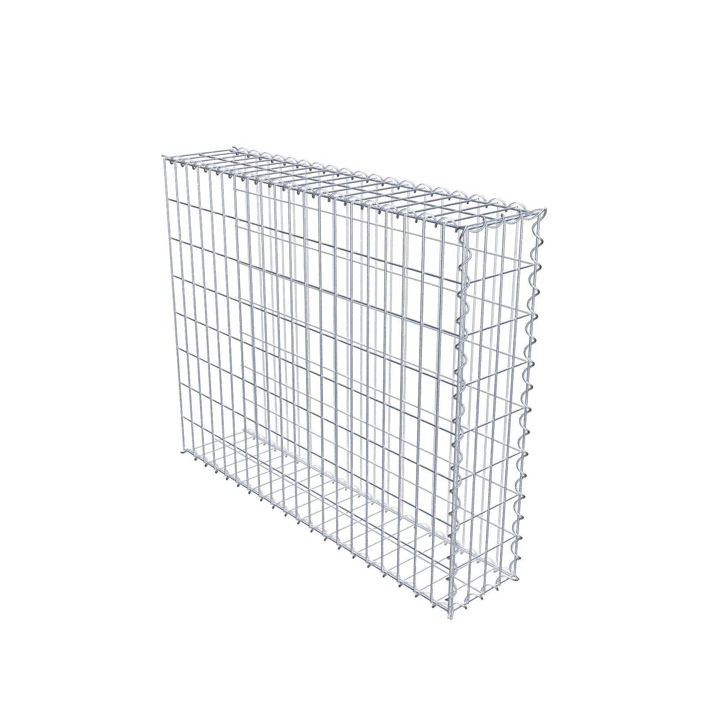 Anbaugabione Typ 2 100 cm x 80 cm x 20 cm (L x H x T), Maschenweite 5 cm x 10 cm, Spirale