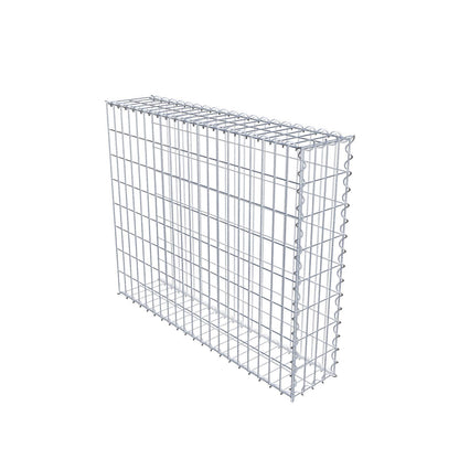 Anbaugabione Typ 2 100 cm x 80 cm x 20 cm (L x H x T), Maschenweite 5 cm x 10 cm, Spirale