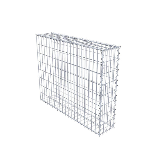 Gabião tipo 2 100 cm x 80 cm x 20 cm (C x A x P), malhagem 5 cm x 10 cm, espiral