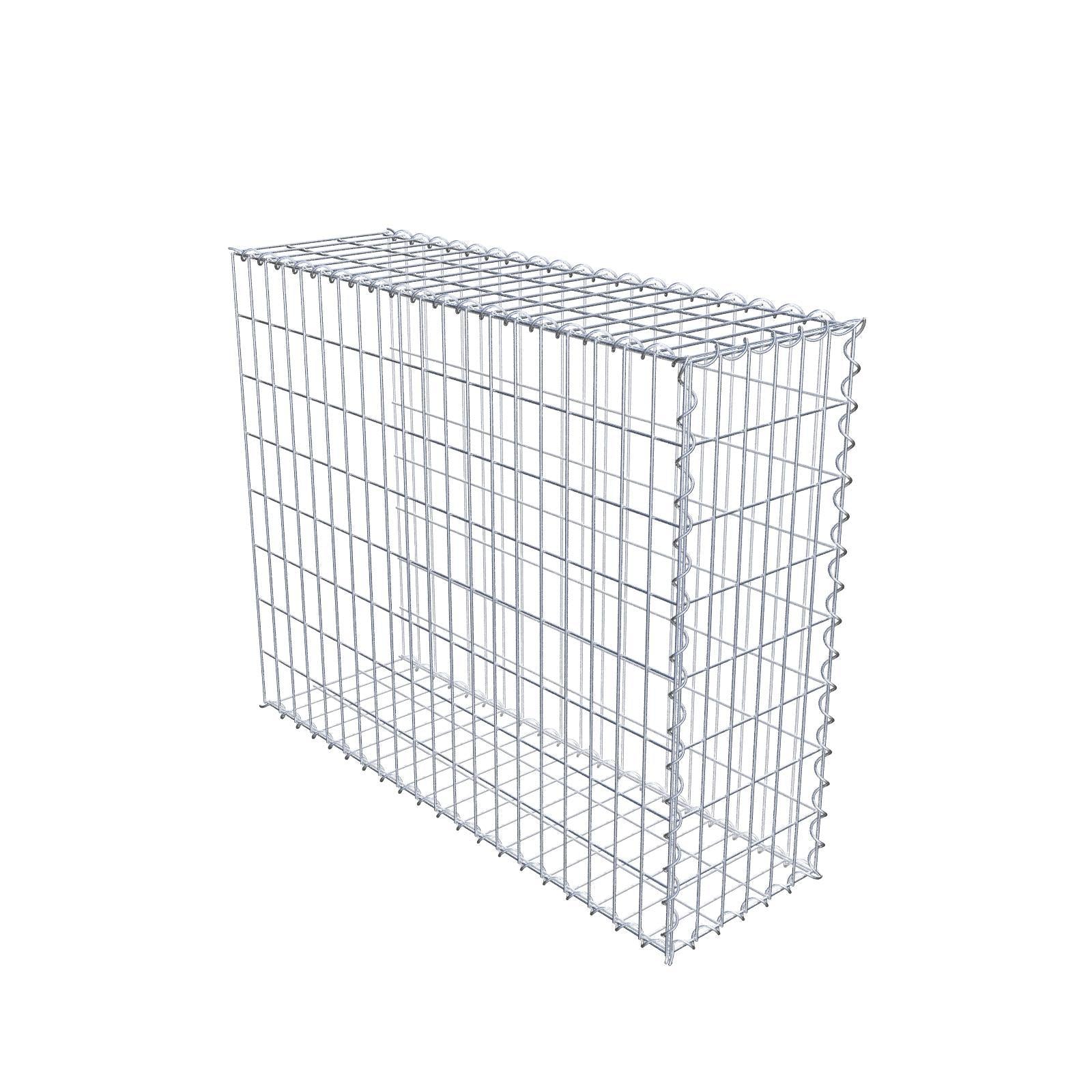 Gabião tipo 2 100 cm x 80 cm x 30 cm (C x A x P), malhagem 5 cm x 10 cm, espiral