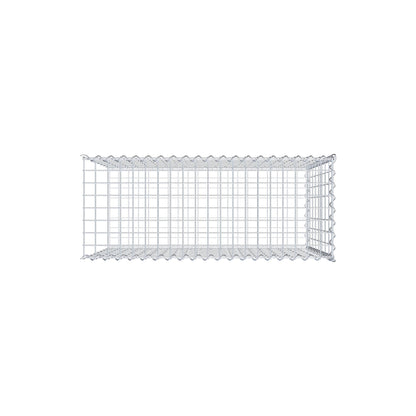 Gabion rapporté type 2 100 cm x 80 cm x 40 cm (L x H x P), mailles 5 cm x 10 cm, spirale
