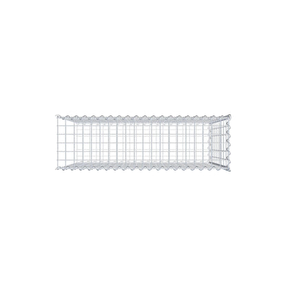 Gavión adulto tipo 2 100 cm x 90 cm x 30 cm (largo x alto x profundidad), tamaño de malla 5 cm x 10 cm, espiral