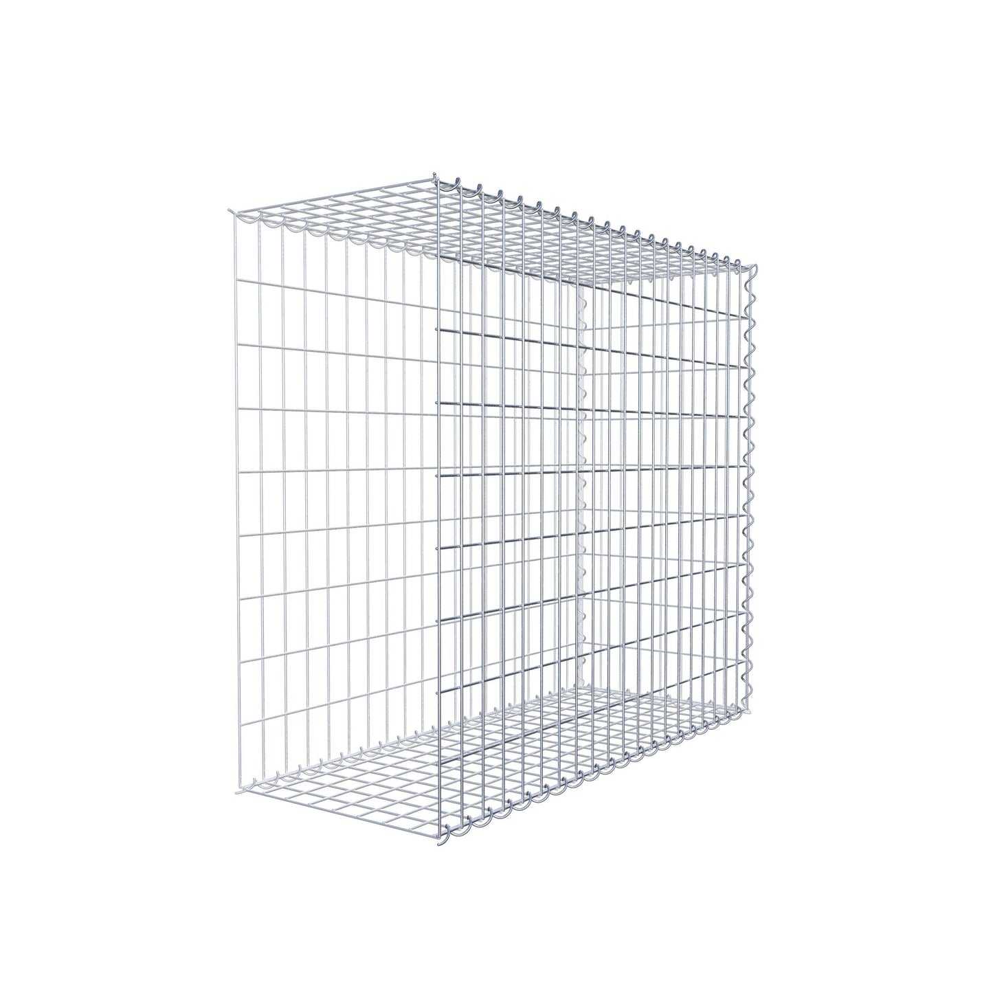 Gabião tipo 2 100 cm x 90 cm x 40 cm (C x A x P), malhagem 5 cm x 10 cm, espiral