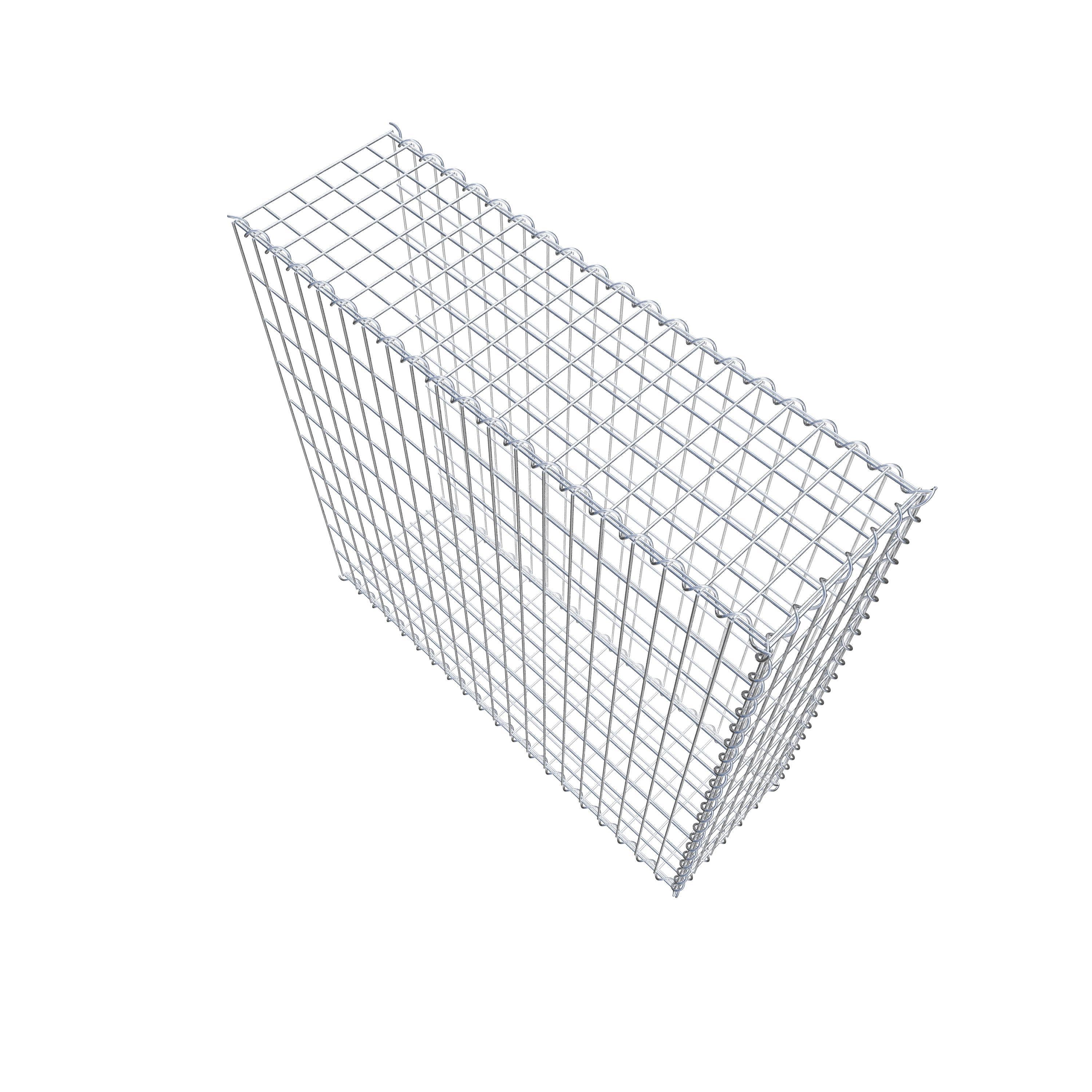 Opvokset gabion type 2 100 cm x 100 cm x 30 cm (L x H x D), maskestørrelse 5 cm x 10 cm, spiral