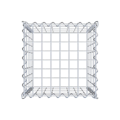 Anbaugabione Typ 3 40 cm x 40 cm x 40 cm (L x H x T), Maschenweite 5 cm x 10 cm, Spirale